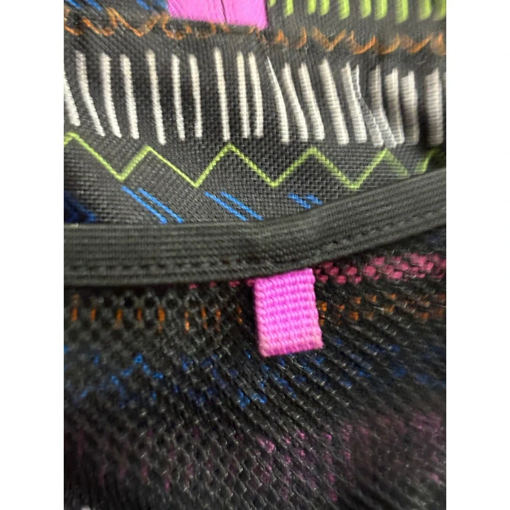 Lands End ClassMate Backpack Black Multi Pattern Stars Geometric 473386 F16